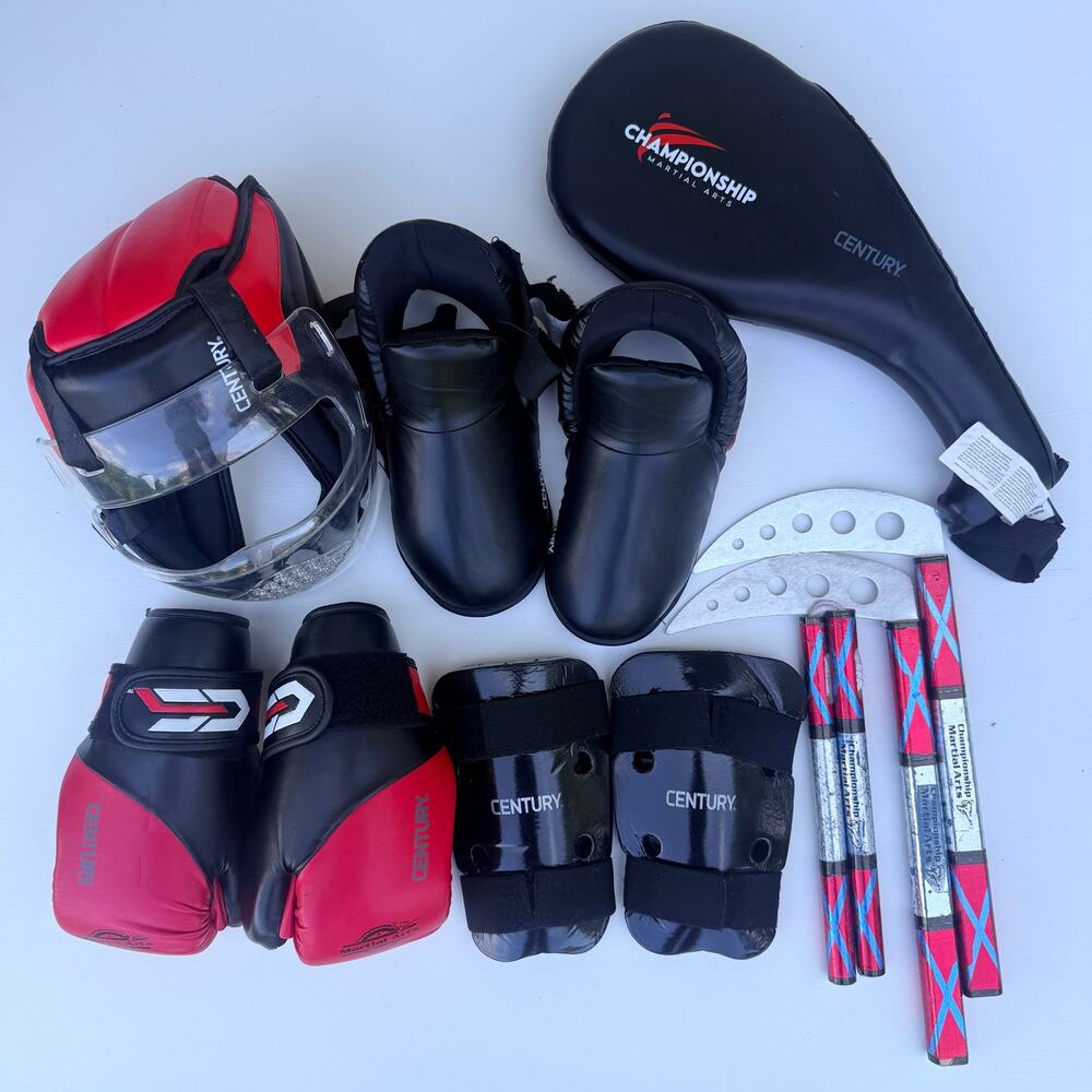 Century & Championship Martial Arts Gear Bundle-Gloves, Headgear, Pads